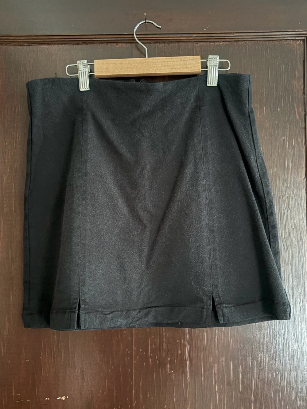 Reformation Black Mini Skirt
